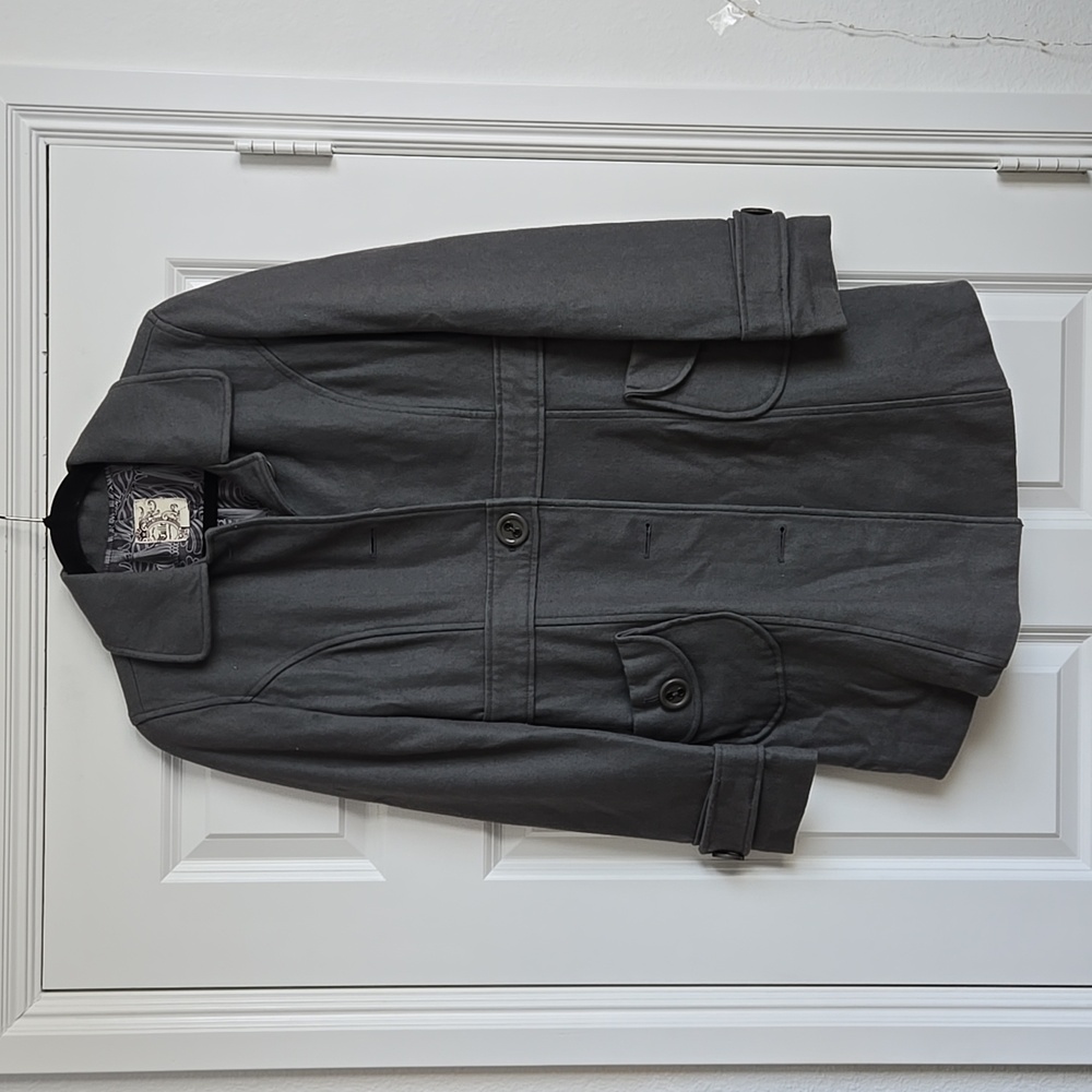 Gray trench coat